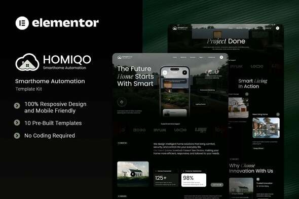 Télécharger Homiqo – Smarthome Automation Elementor Template Kit