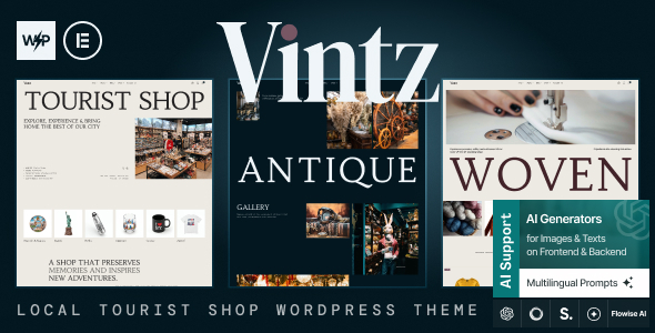 Download Vintz – Local Tourist Antique Shop WordPress Theme