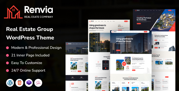 Download Renvia – Real Estate Group WordPress Theme