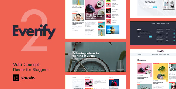 Télécharger Everify – Multi-Concept WordPress Theme for Bloggers