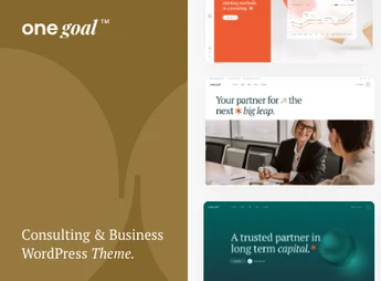 Télécharger One Goal – Business Consulting WordPress Theme