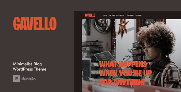 Download Gavello – Captivating Minimalist Blog WordPress Theme