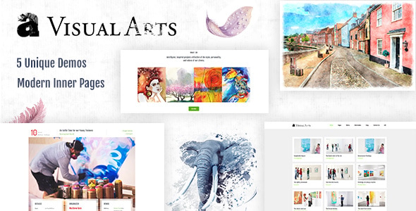 Télécharger Visual Art | Gallery WordPress Theme