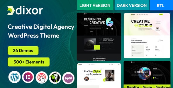 Download Dixor – Creative Digital Agency WordPress Theme