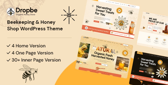 Download Dropbe – Beekeeping and Honey Shop WordPress Theme