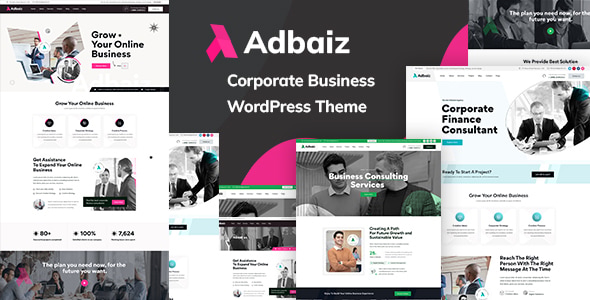 Télécharger Adbaiz – Corporate Business WordPress Theme