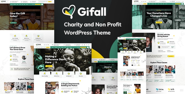 Télécharger Gifall – Charity Non Profit WordPress Theme