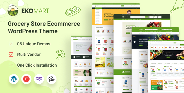 Ekomart – Grocery Shop WooCommerce WordPress Theme