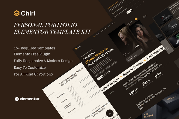 Chiri – Personal Portfolio Elementor Template Kit