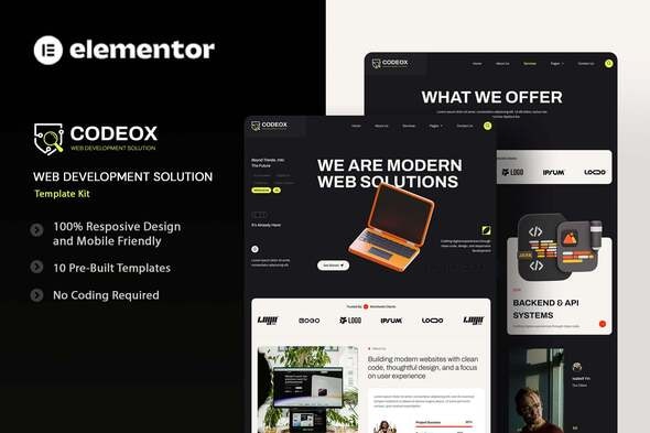 Télécharger Codeox – Web Development Solution Elementor Template Kit