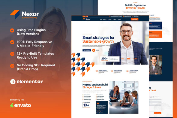 Télécharger Nexor – Business Consulting Elementor Template Kit