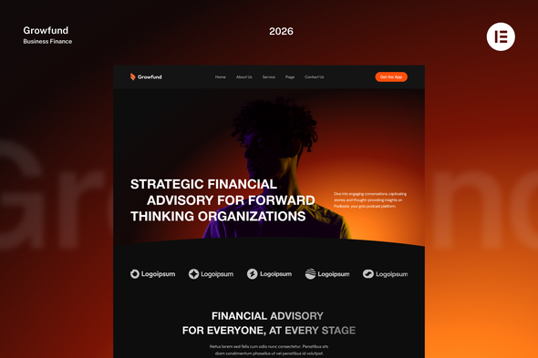 Download Growfund – Financial Advisory Website Elementor Template Kits