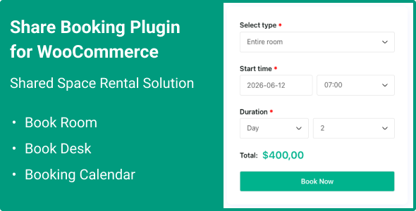 Télécharger Share Booking for WooCommerce