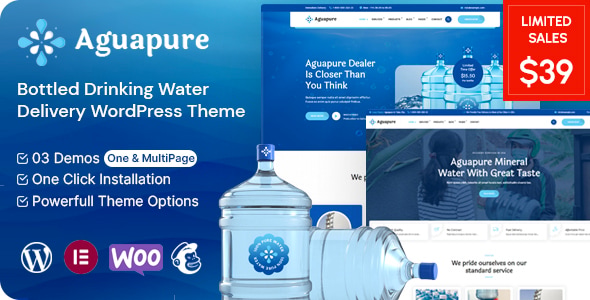 Télécharger Aguapure – Drinking Water Company WordPress Theme