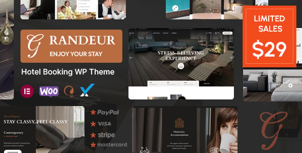 Download Grandeur – Hotel Booking WordPress Theme