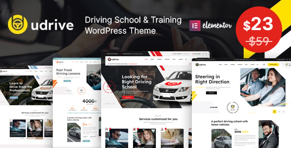 Télécharger Udrive – Driving School WordPress Theme
