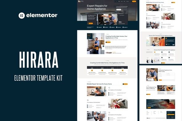 Download Hirara – Home Appliance Repair Services Elementor Template Kit