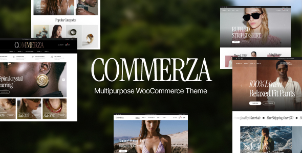 Télécharger Commerza – Multipurpose WooCommerce Theme