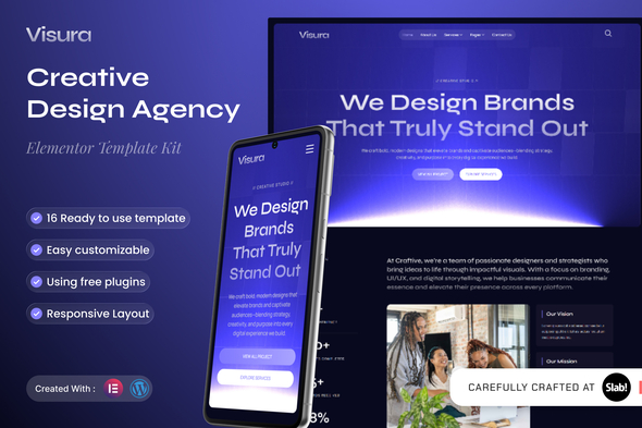 Download Visura – Creative Design Agency Elementor Template Kit